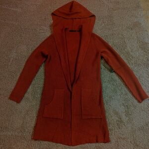Cyrus Women's Brick Hooded Cardigan